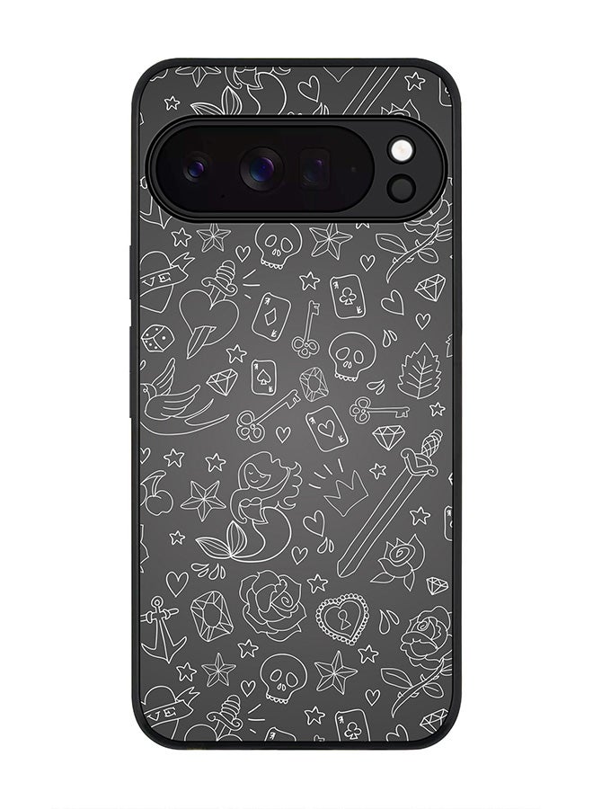 For Google Pixel 10 Pro XL Case,Slim fit Camera Protection, Shockproof Thin Phone cover  - Doodles